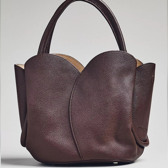 Anthropologie Handbags - Anthropologie Brown Leather Tote Bag